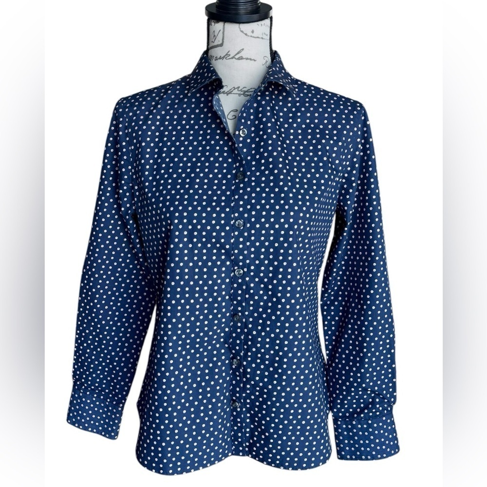 Land’s End No Iron Supima Cotton Blouse Women’s Size 10P